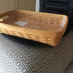 Longaberger hostess large serving tray & protector